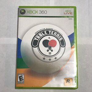 Table Tennis (Microsoft Xbox 360, 2006) CIB Complete with Manual & Reg Card